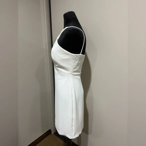 Halston Heritage White Sequin Mini Dress - Picture 3 of 8